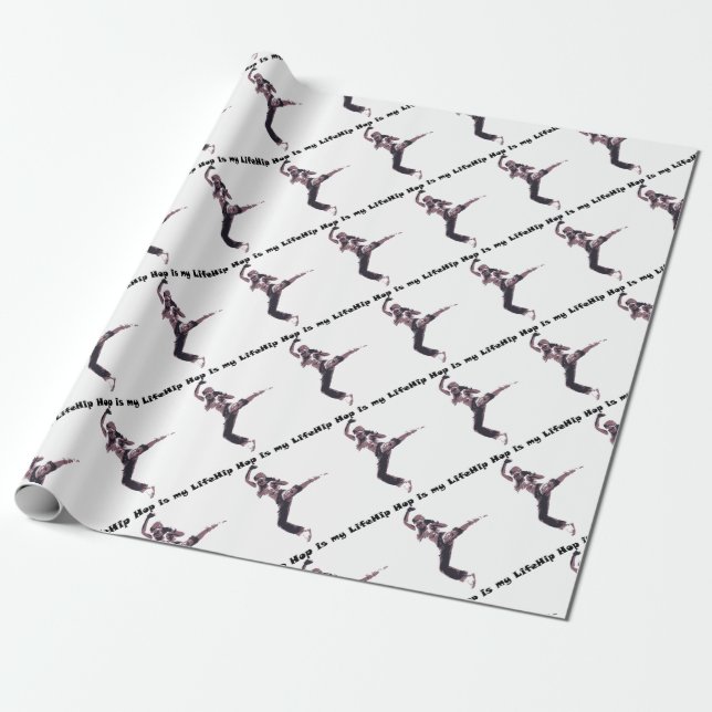 hip hop wrapping paper (Unrolled)