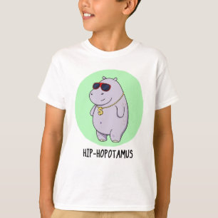 Hip-Hopotamus Funny Hippo Pun T-Shirt
