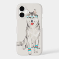 Hip Husky (Background Colour Editable)