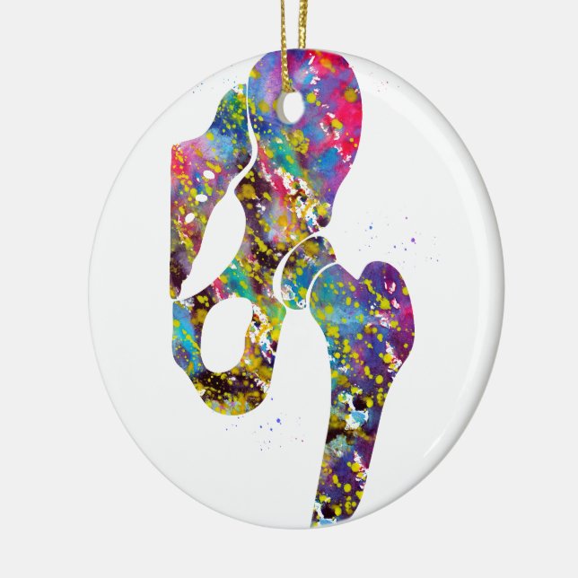 Hip Joint Ceramic Tree Decoration (Left)