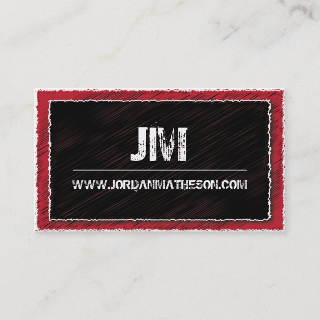 Hip + Modern Monogram Business Card (Front)