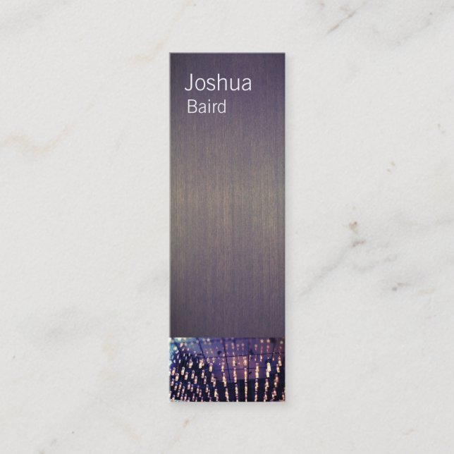 Hip Musician Mini Business Card (Front)