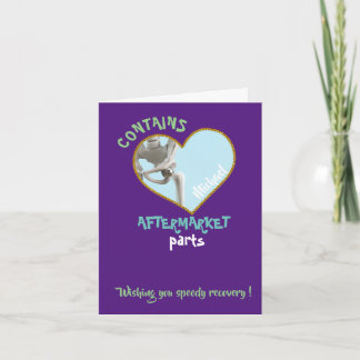 hip replacement funny total hip surgery gift nan card