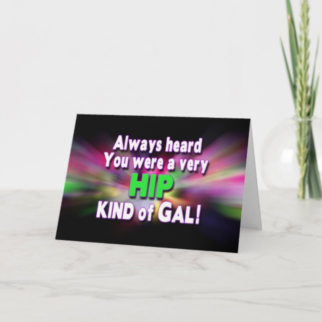 HIP REPLACEMENT GET WELL CARD - FEMALE (Front)