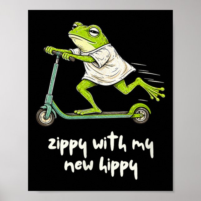 Hip Replacement Surgery Frog Zippy With New Hippy Poster (Front)