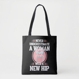 Hip Replacement Surgery Wife Mom Recovery Get Well Tote Bag