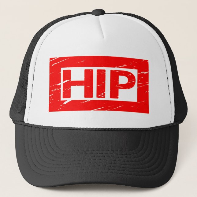 Hip Stamp Trucker Hat (Front)