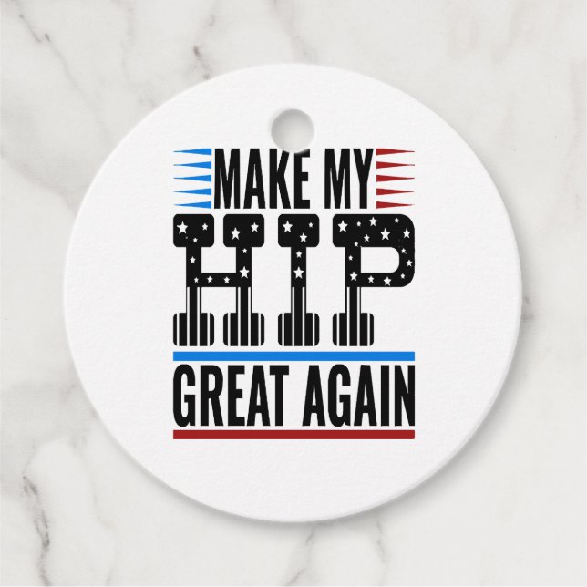 Hip Surgery Favour Tags (Front)