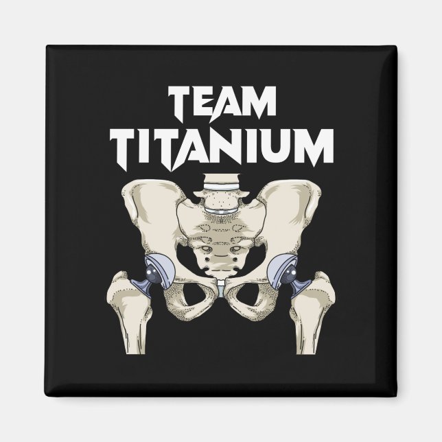 Hip Surgery Recovery Gifts Hippie Hip Replacement Magnet (Front)