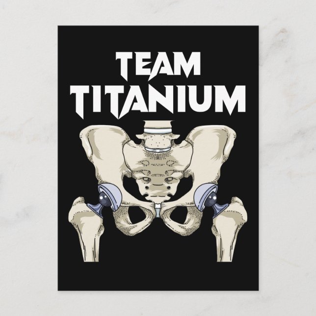 Hip Surgery Recovery Gifts Hippie Hip Replacement Postcard (Front)