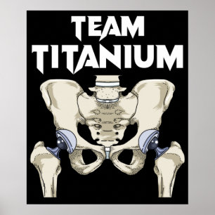 Hip Surgery Recovery Gifts Hippie Hip Replacement Poster