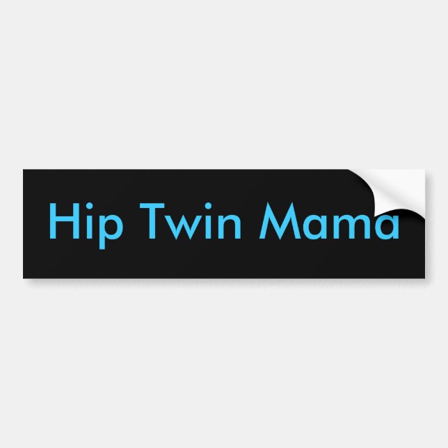 Hip Twin Mama Bumper Sticker (Front)
