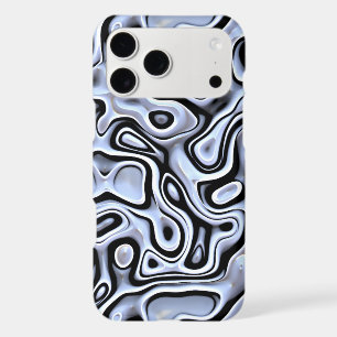Hip Violet Blue Grey Black 3D Liquid Art Pattern