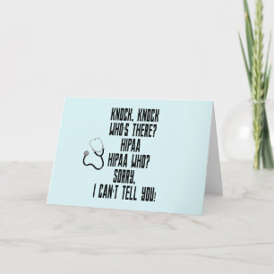 HIPAA Humour Card
