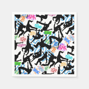HipHop 50. Dance Pattern Napkin
