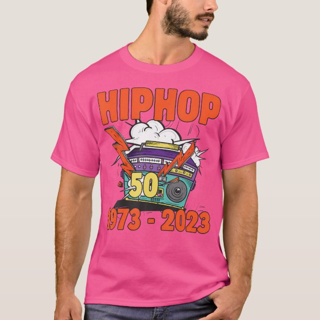 Hiphop 50 Years Old Funny Hip-Hop Lover T-Shirt (Front)