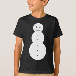 Hiphop Angry Snowman Christmas T-Shirt