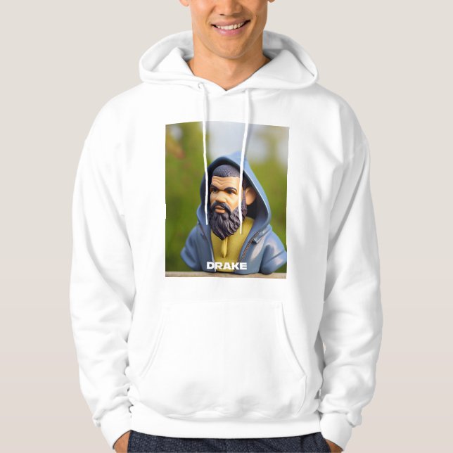 HipHop Drake Portrait Art Gnomis Photo Print Jigsa Hoodie (Front)
