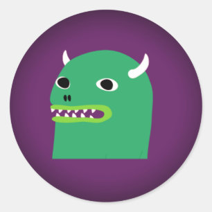HipMonster Stick Classic Round Sticker
