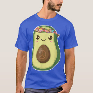 Hippie Avocado Funny Vintage T-Shirt
