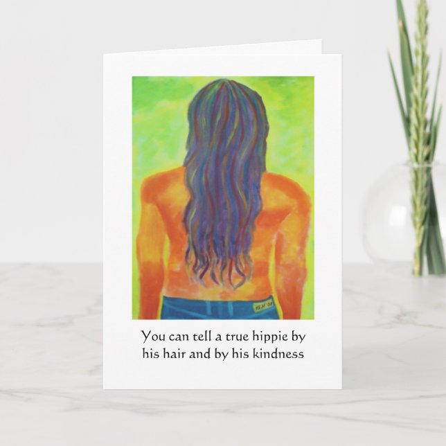 Hippie Birthday Card (Front)