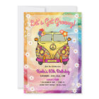 Hippie Birthday Party Invitation and Game