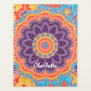 Hippie Bohemian Mandala Purple Mix  Personalised Planner