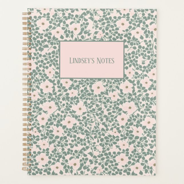Hippie Boho Floral  Planner (Front)