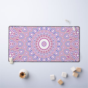 Hippie Boho Funky Groovy Bohemian Kaleidoscope Desk Mat