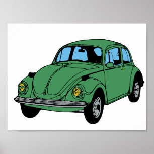 Hippie Car Drawing, Value Poster Paper (Matte)