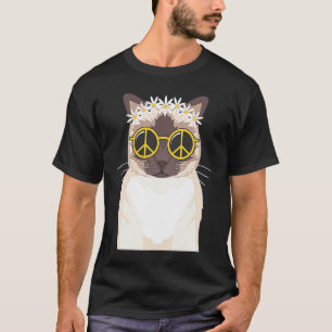 Hippie cat hippie soul peace love T-Shirt