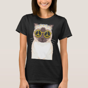 Hippie cat hippie soul peace love T-Shirt