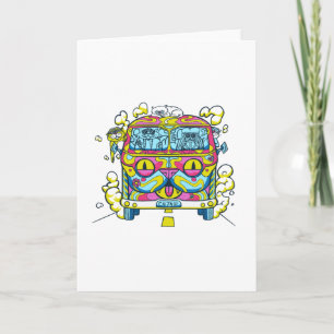 HIPPIE CAT VAN CARD