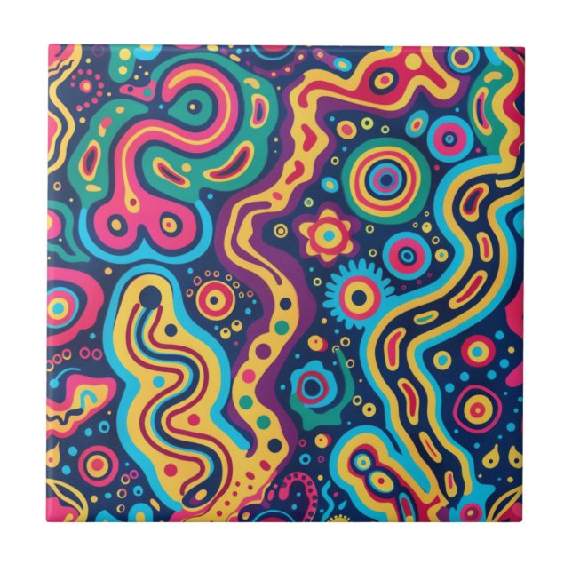 Hippie Ceramic Tile (Front)