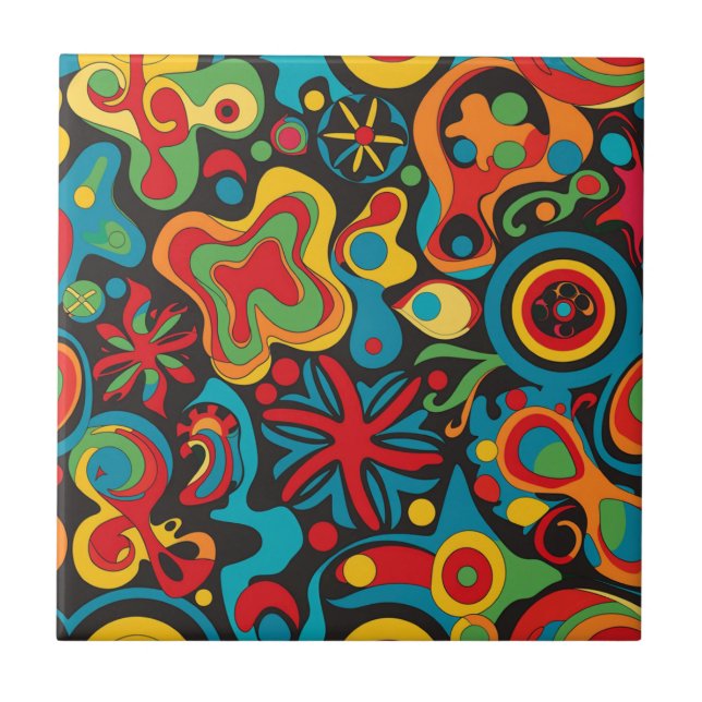 Hippie Ceramic Tile (Front)