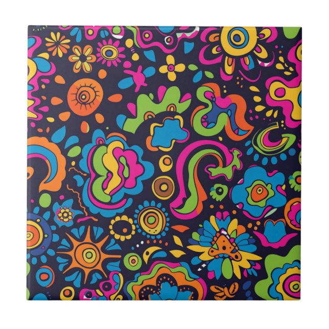 Hippie Ceramic Tile (Front)