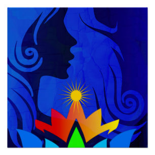 HIPPIE CHAKRA QUEEN POSTER