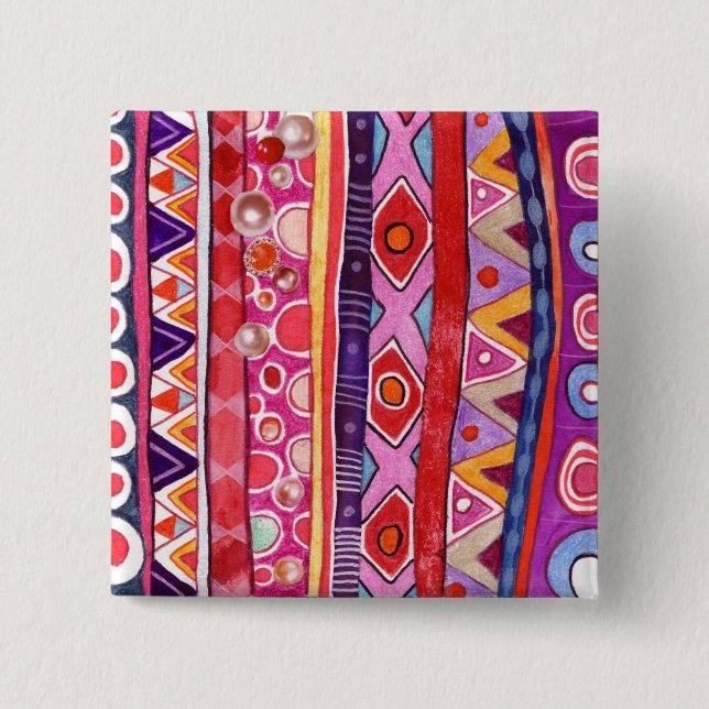 Hippie Chic Button (Front)