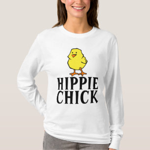 HIPPIE CHICK FUNNY LADIES T-SHIRTS