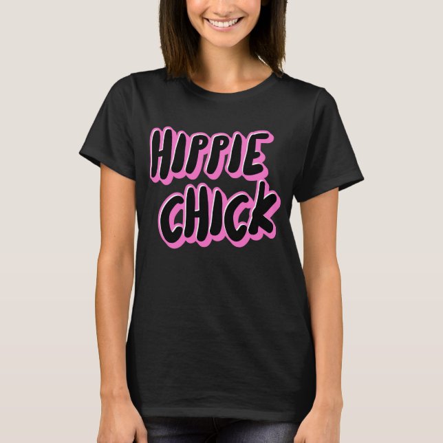 HIPPIE CHICK LADIES T-SHIRTS (Front)