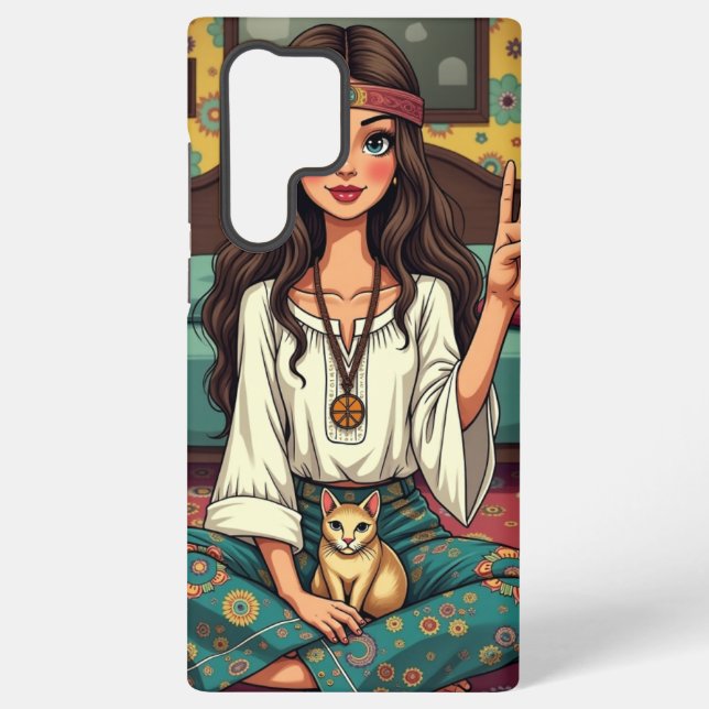 Hippie Chick Samsung Galaxy S22 Ultra Case (Back)