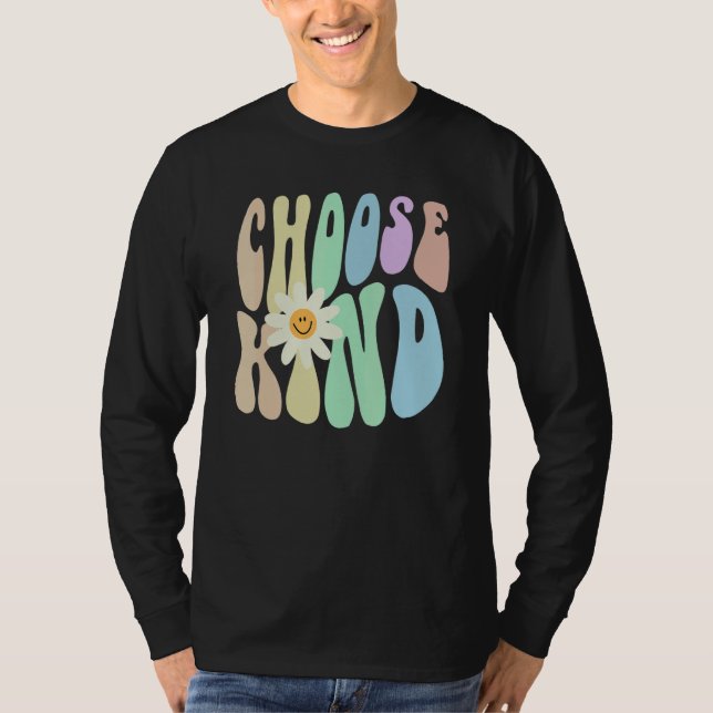 Hippie CHOOSE KIND Retro Stop Bullying Choose Kind T-Shirt (Front)