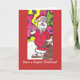 Hippie Christmas Holiday Card