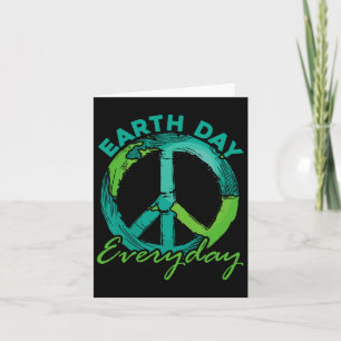 Hippie Earth Day Card