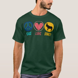 Hippie Farm Animal Gift Donkey T-Shirt