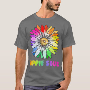 Hippie Flower Hippie Soul 70s 80s Flower LGBTQ T-Shirt