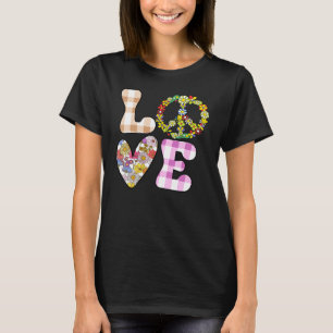 Hippie Flower Peace Love Happy Soul 2 T-Shirt