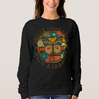 Hippie Flower Peace Love Happy Soul 5 Sweatshirt