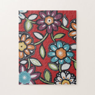 hippie flower power puzzle