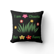 Hippie Flower Throw Pillow Personalised